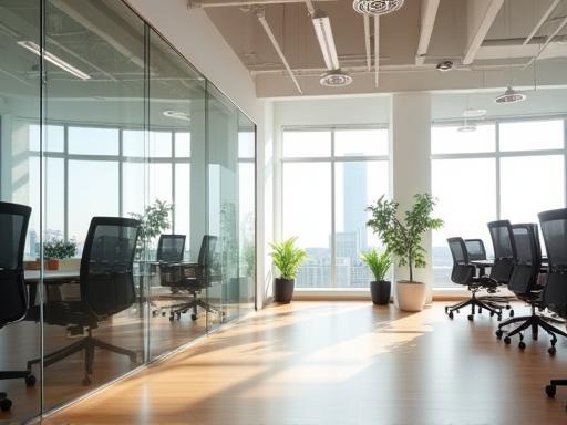 Bright and modern interior of Sakura Collaborative Spaces